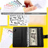 YCMGBH A6 Set,with PU Leather Budget Binder Notebook Cash Envelopes System Binder Pockets for Money Budget Saving Bill