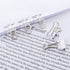 Small Binder Clips, 3/4 Inch (19mm), 50 Pack Mini Binder Clips (White)