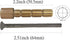 Compatible Pfister Faucet Stem 12 Broaches 3-Inch Female Brass Stem Extension with Repair Kit