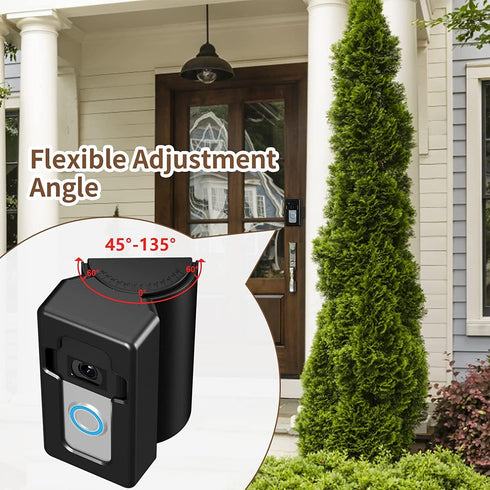 (35 135 COOLWUFAN Anti-Theft Doorbell Mount with Angle Adjustment to Degree), Video Doorbell Mount for Apartment