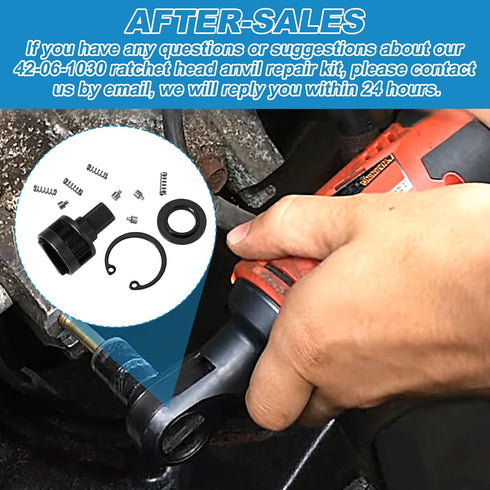 Replacement Ratchet Head Anvil Repair Kit, 3/8 Inch for Milwaukee 2457-20, 2457-21 M12 Ratchet