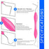 23/15 Probe UNC Pink Silicone Handle Stainless Steel Dental Periodontal Measuring Probe Professional Diagnostic