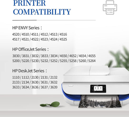 INKCLOUD Compatible Ink Cartridges Replacement for HP 63, Black and Color for HP 3830, 5255, 4520, 3630 (1 Black, 1