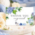 50 Pack Summer Whaline Hydrangea Thank You Cards Bulk Boxed Greeting Card Spring Blue Purple Floral Blank Note Cards
