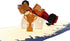 iGifts And Cards Formula One 1 Racer 3D Pop Up Greeting Card - Car Racing, F1, Checkered Flag, Grand Prix, Happy