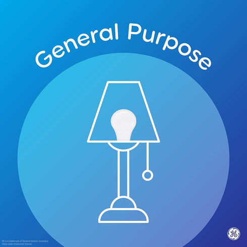 100 A19 Bulbs (2 Pack) GE Color Select LED Watt Replacement, General Purpose