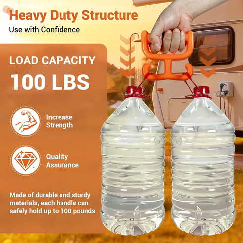 100lbs 4 Pack, Grocery Bag Holder Carrier Handle for Plastic Bags Shopping Bags, Each Holds Multi Purpose Heavy Duty