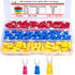 Twidec 250PCS Insulated Fork Spade Wire Connector Assortment Kit, 22-16/16-14/12-10 Gauge #8 Quick Splice Crimp