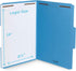 Blue Summit Supplies Blue File Folders with Fasteners, Legal Size, 1/3 Cut Reinforced Tabs, 50 Pack