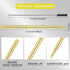 Zonon 15 Pieces Gold Metal Slim Ballpoint Pens, Bulk Retractable Metallic Black Ink Smooth Writing Pens