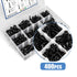 400Pcs Self Tapping Screws for Metal, 410 Stainless Steel #8#10 Self Drilling Screws Assortment Set, Black