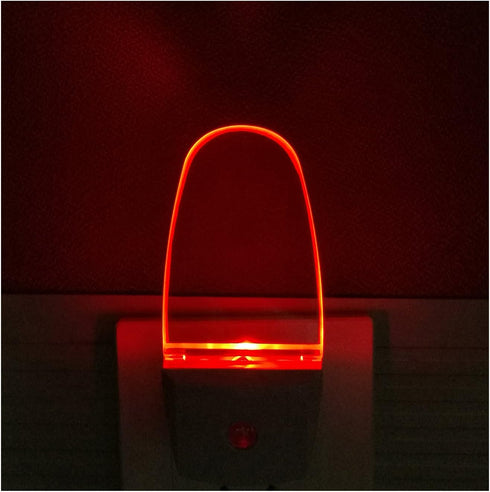 GREENIC Red Plug in LED Night Light 2 Pack Dusk to Dawn