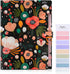 SKYDUE Expanding File Folder - Black - 5 Pockets Floral Accordion File Organizer for Important Documents