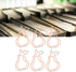 Pear Paper Clips 100pcs, Cute Rose Gold Fruit Design for Office School Paper Files