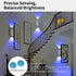 HIDEZHI (4, 7-Color) Rechargeable Smart LED Motion Sensor Ambient Light, Rechargeable Dynamic RGB LED Wall Lamp