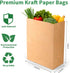 lulucorgi 100 Pack, 9.8 5.5 13",16lb Packaging, Brown Paper Bags Bulk x x Medium Kraft Shopping Bags for Business