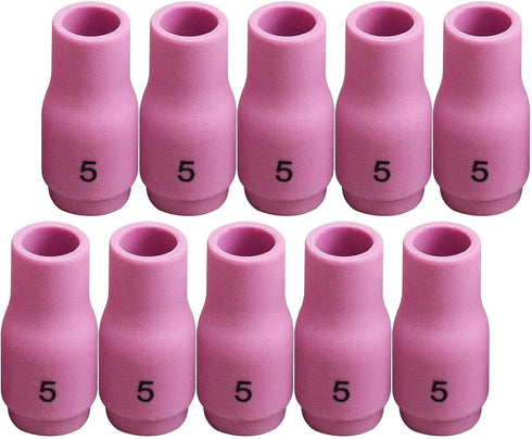 RIVERWELD #5 TIG Alumina Nozzle Ceramic Cups 13N09 5/16" Orifice Fit PTA SR DB WP 9 17 18 20 25 26 10pk