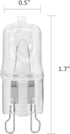 10 Pack Dimmable Q50/G9/CL/120V G9 50 120 T4 Bulb G9 50W 120V Clear Lense JCD Watt Volt JD Type Halogen House Hold