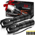 Victoper LED Flashlight 2 Pack, Bright 2000 Lumens Tactical Flashlights with 5 Modes, Waterproof for Outdoor Use