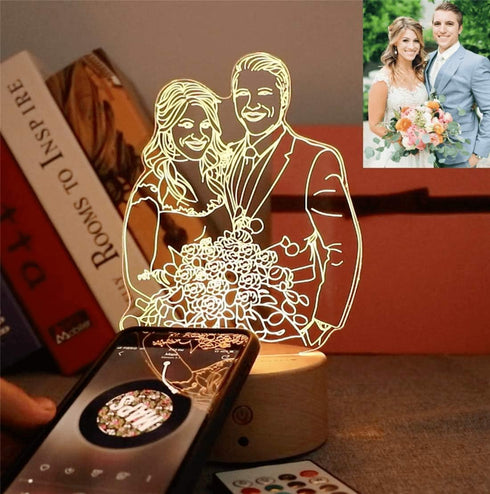 16 3D Color Custom Photo Lamp Personalized Light Best Gifts Wedding Anniversary Christmas Birthday Gifts