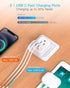 European Travel Plug Adapter USB C, US to Europe Plug Adapter with 2 Outlets 3 USB Ports, Type C Power Adapter for