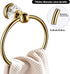 WINCASE Crystal Towel Ring, Gold Towel Holders for Bathrooms, Round Hand Towel Rack, Wall Mounted