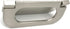 XMHF Recessed Type Furniture Wardrobe Drawer Pull Handle - Silver Flat Cabinet Flush Ring Pull (3pcs)