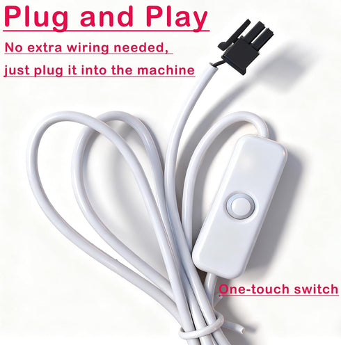 A1 3D 24V/ 2W Upgrade LED Light Kit Compatible with Bmabulab Printer, Plug and Play, High Brightness Lighting