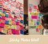 Large Sticky Notes 1000 Sheets, 3 x 5'' Self-Stick Pads, 10 Pack, Bright Colorful Memo Pads for Home, Office, School