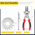 8" 6 Function MIG Welding Pliers, Dual-Sided Gage Standard Metal Gauge Measurement and Tungsten Carbide Scriber for Metal Sheet (3 Pack)