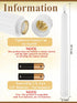 36 Party(White,0.8x11 Inches,Roman Treela Pieces Flameless Taper Candles Flickering Faux LED Battery Operated Electric