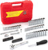 TOHOME 1/4" Set 74-Piece, 1/4 Set 1/4" Set (5/32-Inch- 9/16-Inch, 4mm-14mm) Drive Socket Drive Master Socket