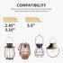 Replacement Solar Light Parts, 2 Pack Waterproof Solar Lanterns for Versatile Switching, Accessories or Stand Alone