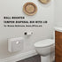 9.4x7.8x3.5 inches Sanitary Napkin Receptacle with Hygiene Disposal Bags and Trash Bag, Stainless Steel Wall Mounted