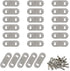 LDEXIN 20Pcs Flat Straight Brace, Stainless Steel 40 x 16 mm Flat Straight