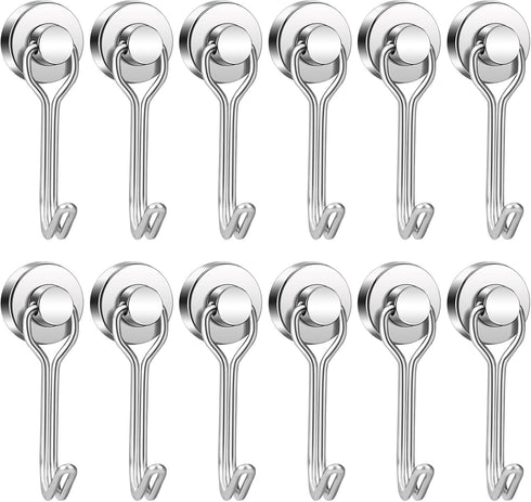 BAVITE Swivel Swing Magnetic Hook, Upgraded Refrigerator Magnetic Hooks, Strong Neodymium Magnet, 30lb Magnetic Hooks