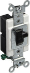 Leviton CS120-2E 20-Amp, 120/277-Volt, Toggle Single-Pole AC Quiet Switch, Commercial Grade, Grounding, Black by Leviton