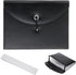 BTSKY PU Leather Expanding File Folders - 13 Pockets A4 Letter Size Accordion Business Document Organizer with