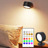 Dimmable, 2 Pack Magnetic Wall Sconce Rechargeable Battery Operated USB, Picture Painting Wall Light with Remote