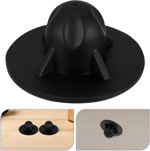8pcs Zerodeko Outdoor Chair Leg Caps Protective Furniture Pads for Folding Chairs, Black Plastic Anti-Sink Floor