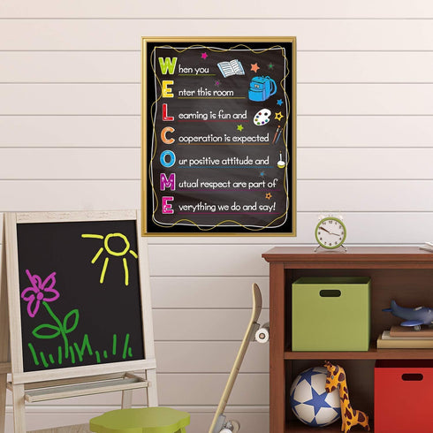 Welcome Classroom Poster, Back to School Classroom Decorations, Motivational Sign 11 X 14 for Decor