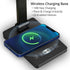 Xicyole Desk Lamp with Wireless Charger, USB Charging Port, Smart Display Clock, Adjustable Brightness and Color
