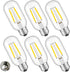 CRLight LED Tubular Bulb, 4000K Daylight White, 30W Equivalent, 300 Lumens, E26 Base, 6 Pack
