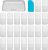 Mellisore 24pcs Adhesive Metal Plates for Magnetic Mount, Metal Strips for Magnets 2.3x1.1in