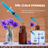 50pcs 5ml Syringes with Caps for Industry Lab Pet Feeding, Blue