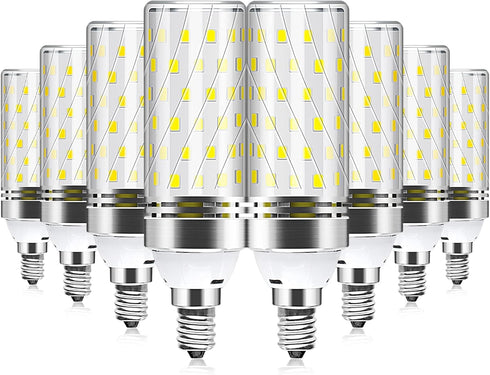 YGS-Tech E12 LED Bulb, 4000K Nature White, 16W 1500LM Corn Bulb, 120W Incandescent Equivalent, 8 Pack