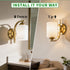 Wall Sconces Lights Lamp for Bedroom Bathroom, Modern Vanity Light Fixtures, Gold Farmhouse Wall Mount Lighting