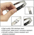 8 Pieces 4" Adjustable 304 Stainless Steel Duct Clamps - Hose Clamp Pipe Clamp for Air Ducting