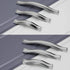 6-Pack Silver Frosted Modern Minimalist Cabinet Door Handle, Crystal Diamond Small Furniture Hardware (6, 5" Screwhole