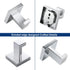 SUS304 4 Pack Towel Hooks for Bathrooms, Chrome Polished Towel Hook for Kitchen Bathroom, Stainless Steel Coat Hook